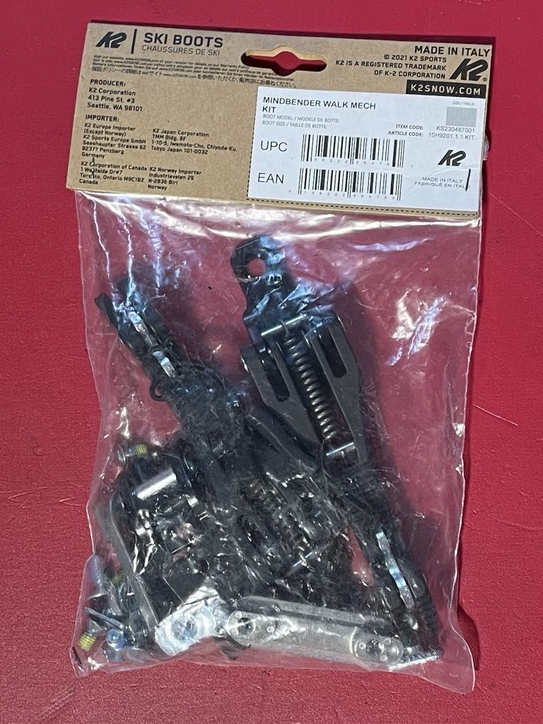 K2 Mindbender Ski Boot Walk Mechanism Kit
