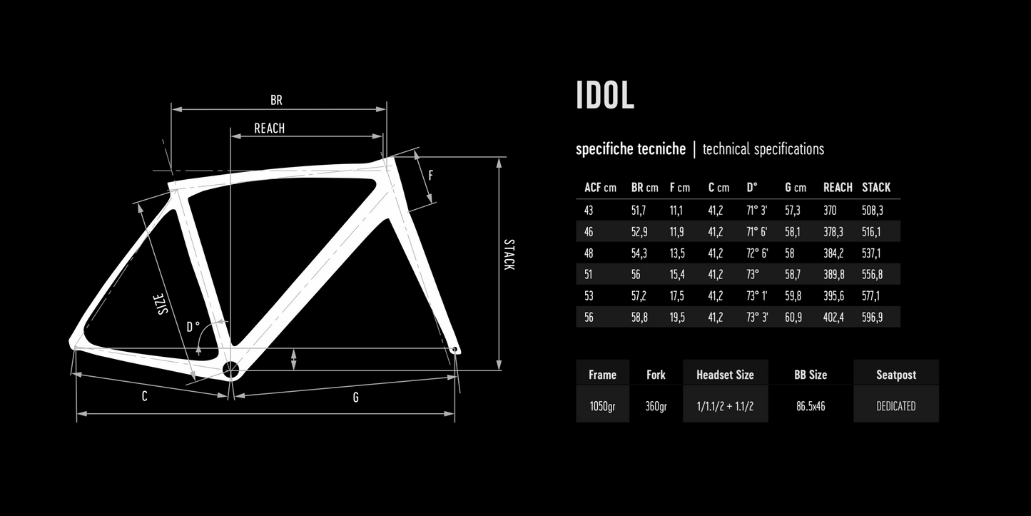Vélo de route DeRosa Idol en carbone – Roues SRAM Force AXS/Mavic en carbone