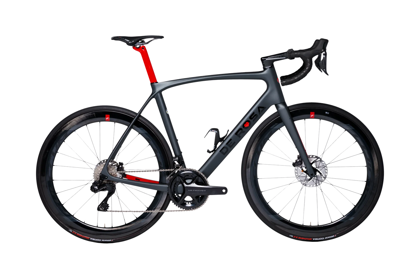 Vélo de route DeRosa Idol en carbone – Roues SRAM Force AXS/Mavic en carbone