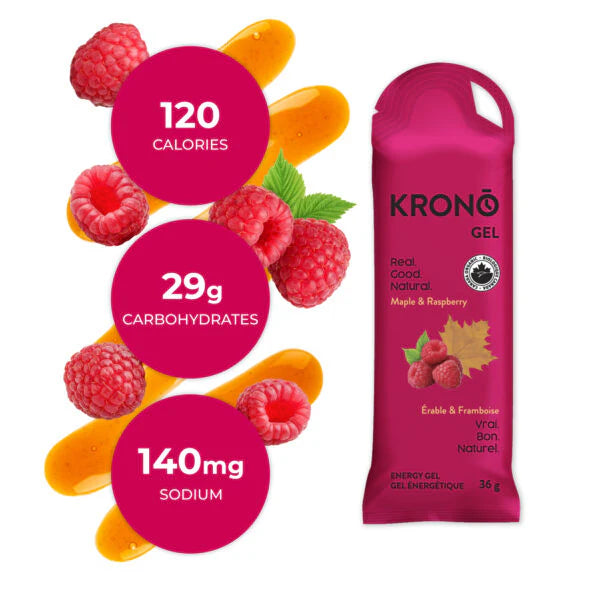 Krono Nutrition Maple & Raspberry Energy Gels