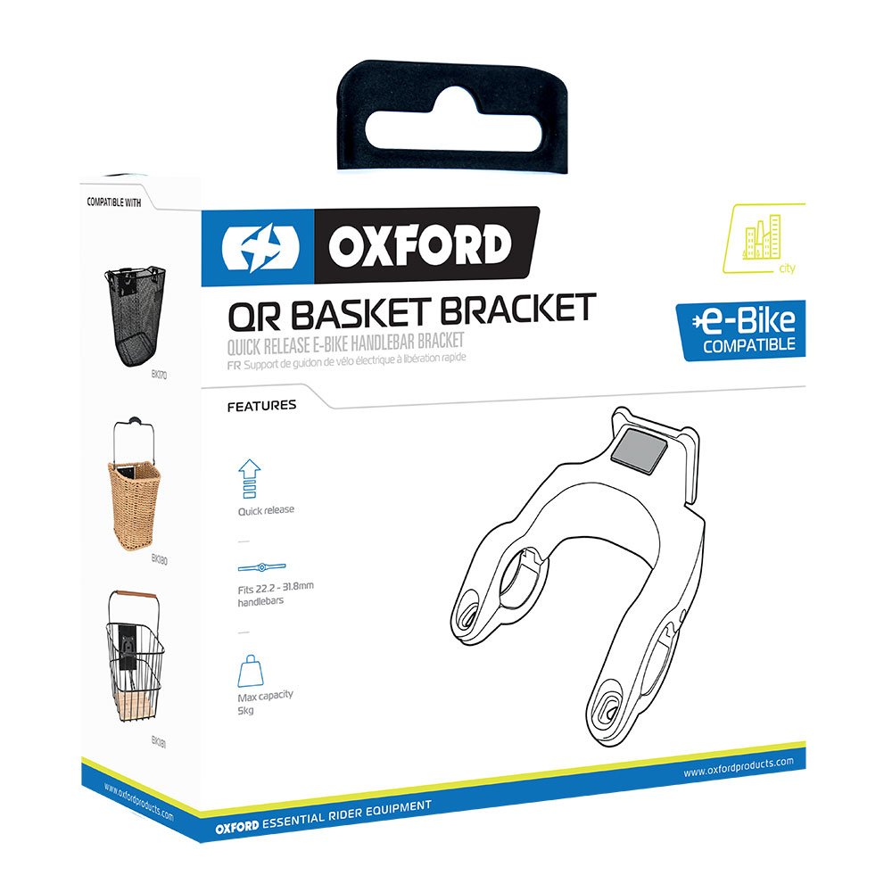 Oxford Quick Release Basket Handlebar Bracket for E-Bikes