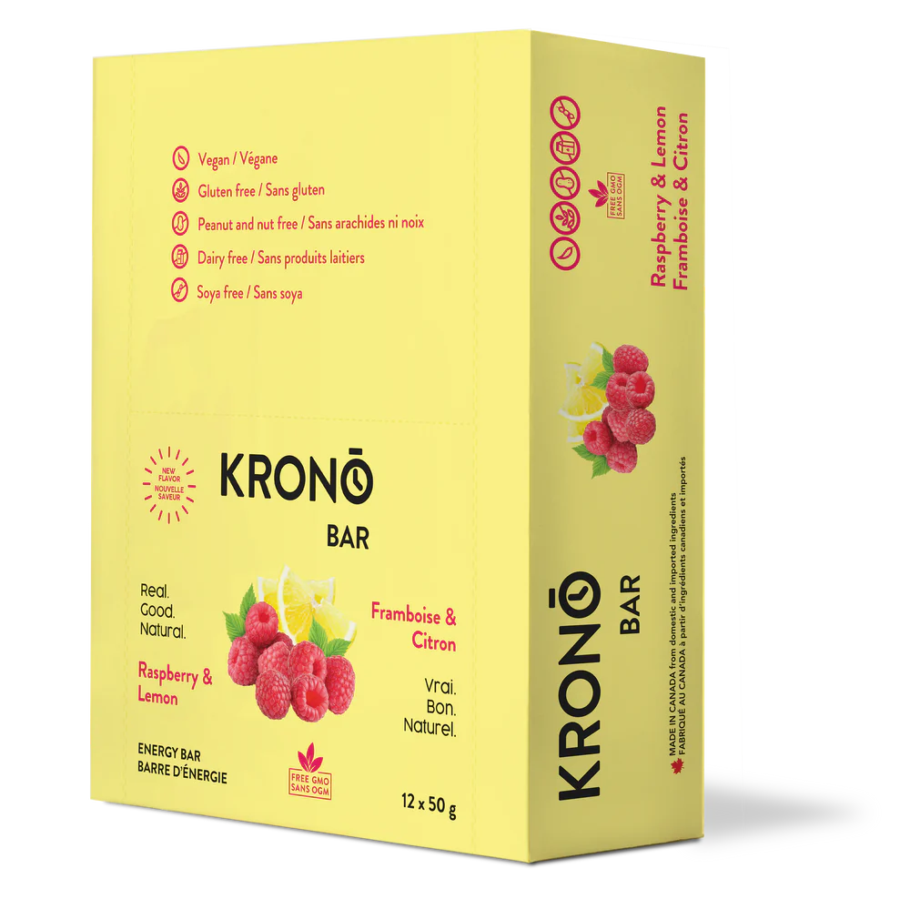 Krono Nutrition Raspberry & Lemon Energy Bars