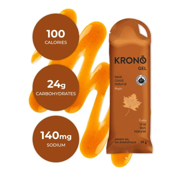 Gels énergétiques à l'érable Krono Nutrition 