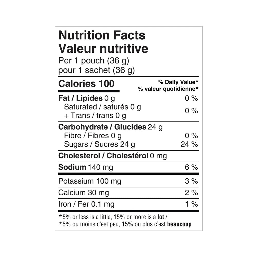Gels énergétiques à l'érable Krono Nutrition 