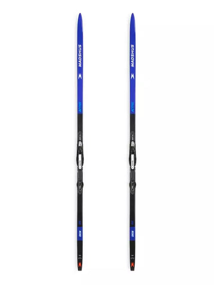 Madshus Active Skin Cross-Country Skis with Touring Automatic Bindings|Skis de Fond Skin Madshus Active avec des fixations Touring Automatic