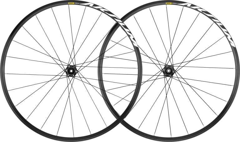 Roues de vélo de route Mavic Aksium en aluminium avec frein à disque