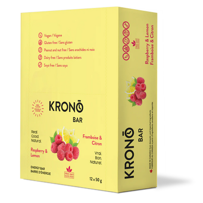 Krono Nutrition Raspberry & Lemon Energy Bars