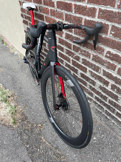 Vélo de route en carbone DeRosa Idol - Roues en carbone SRAM Force AXS/Vision SC55 TLR