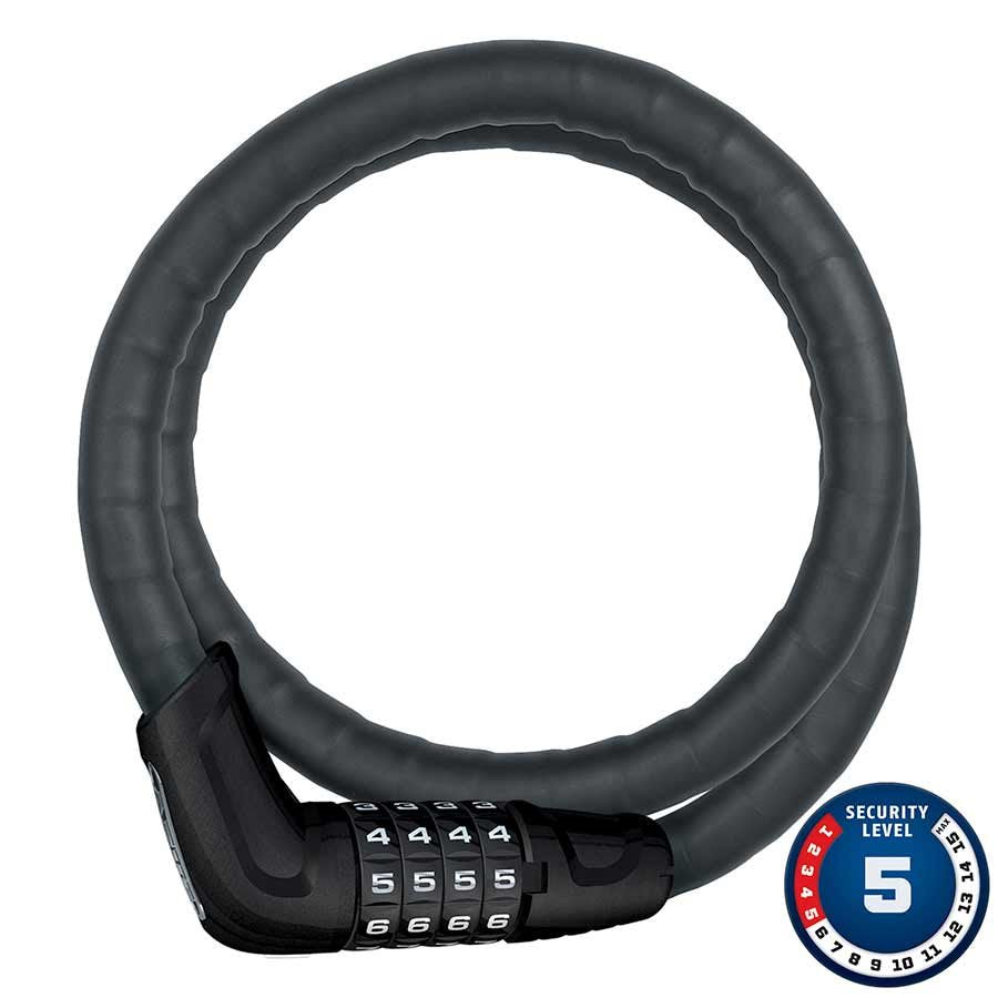 Abus Tresor 6615C Steel-O-FlexCombination Cable Lock|Abus, Tresor 6615C Steel-O-Flex Câble à câble avec Combinaison