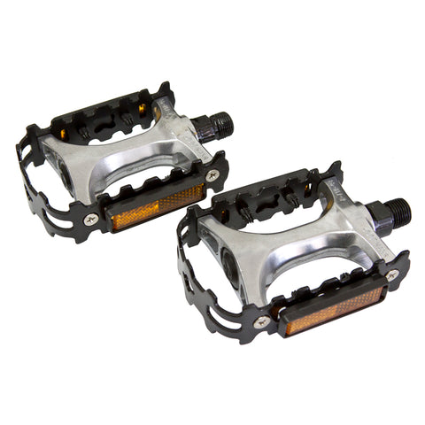 Damco Black/silver alloy pedals