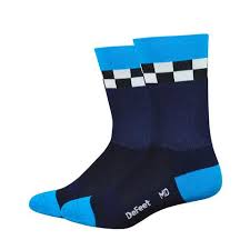 DeFeet Aireator 6" Vintage Jersey (Navy w/Process Blue)