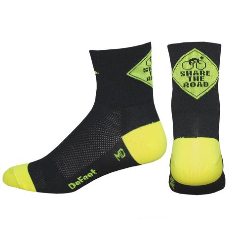 Defeet Aireator 3" Share the Road (Black/Yellow)